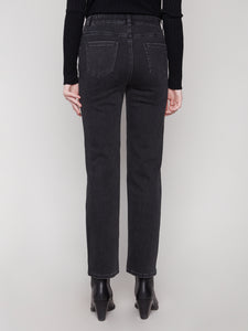JEANS | STRAIGHT LEG STRETCH-Denim-CHARLIE B-Coriander
