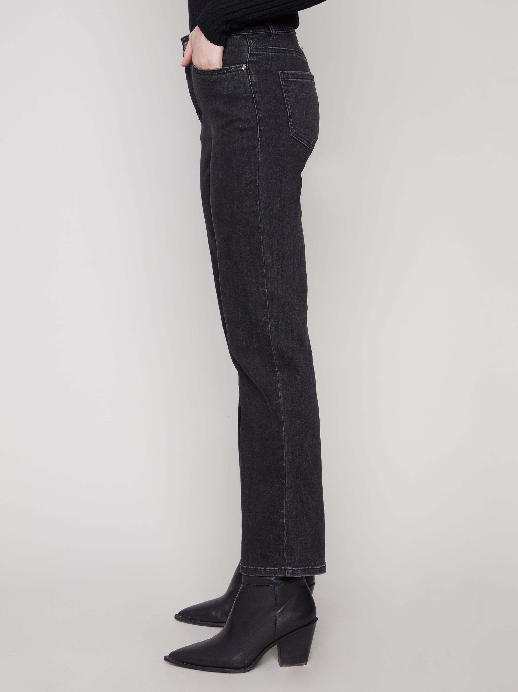 JEANS | STRAIGHT LEG STRETCH-Denim-CHARLIE B-Coriander