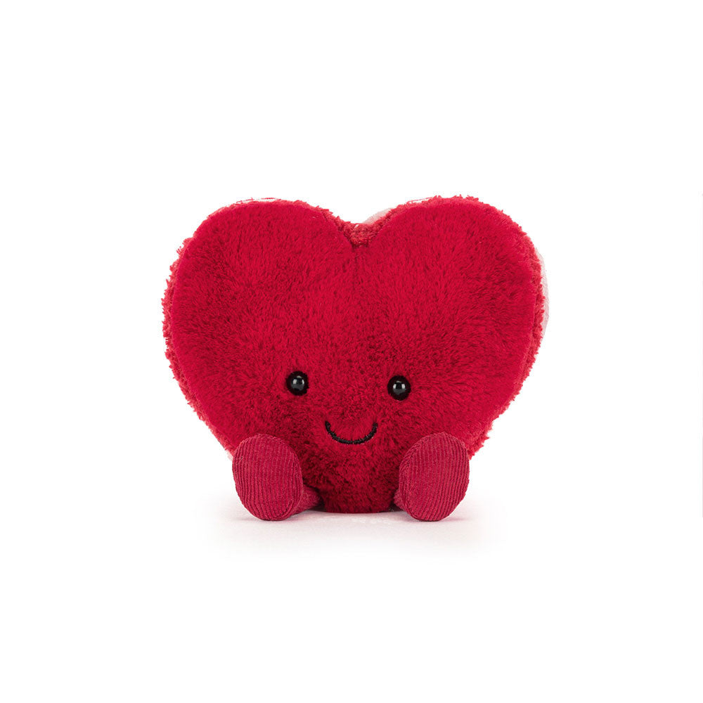 JELLYCAT | AMUSEABLES ARLETTE HEART MACARON RED