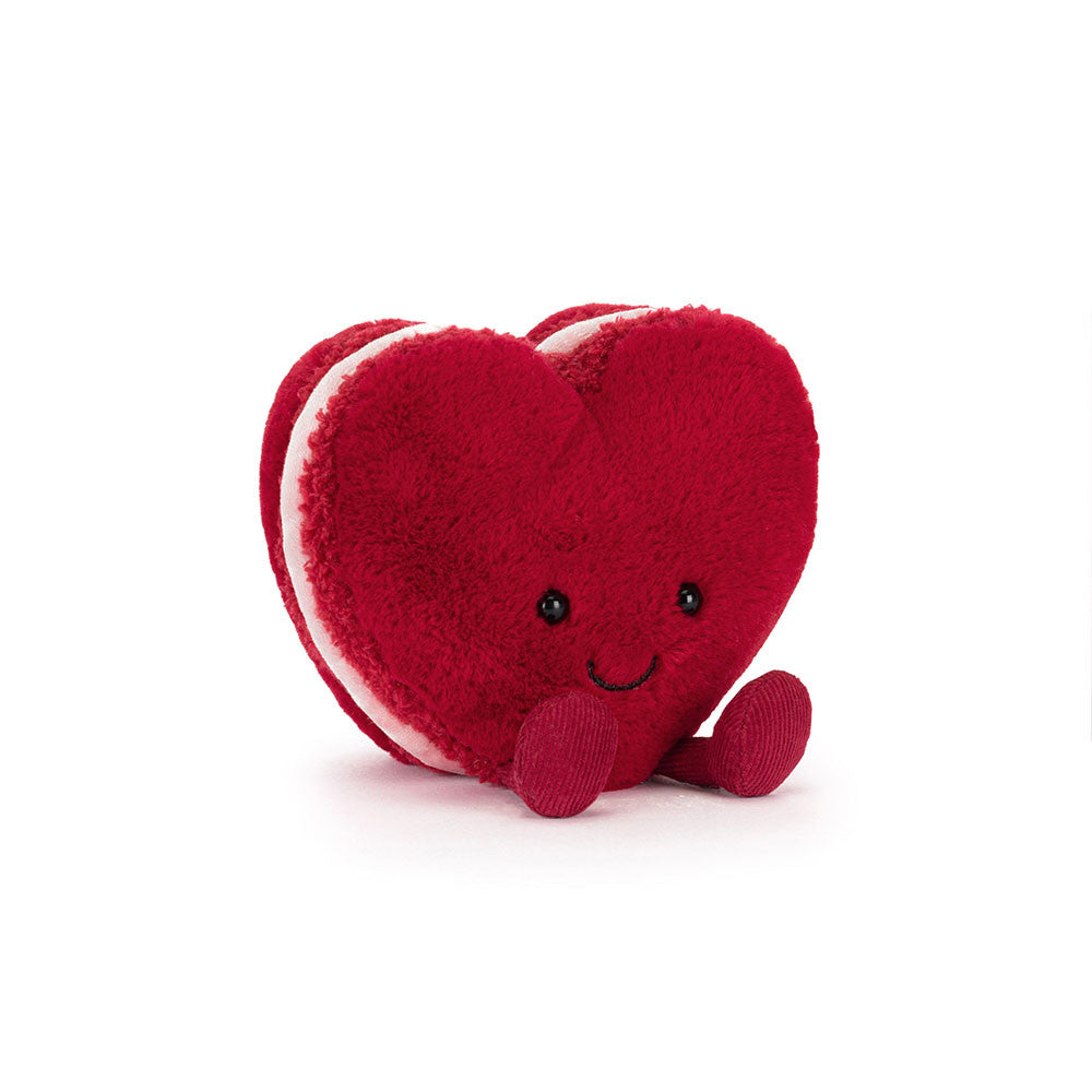 JELLYCAT | AMUSEABLES ARLETTE HEART MACARON RED