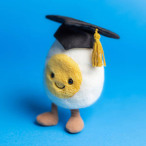 STUFFIE | AMUSEABLES BOILED EGG: GRADUATION-Stuffie-JELLYCAT-Coriander