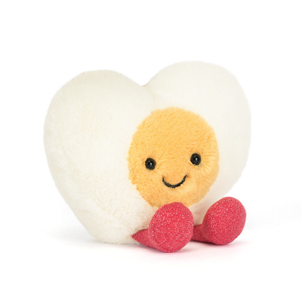 JELLYCAT | AMUSEABLES HEART BOILED EGG-Uncategorised-JELLYCAT-Coriander