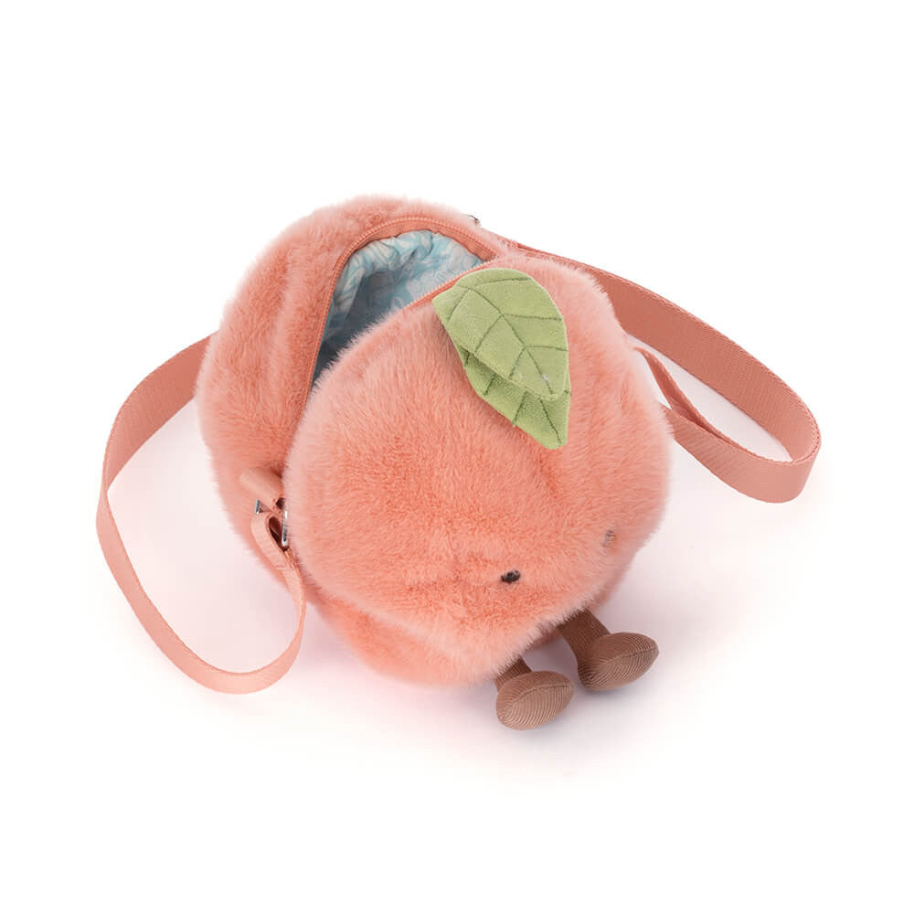 JELLYCAT | AMUSEABLES PEACH SHOULDER BAG-Stuffie-JELLYCAT-Coriander