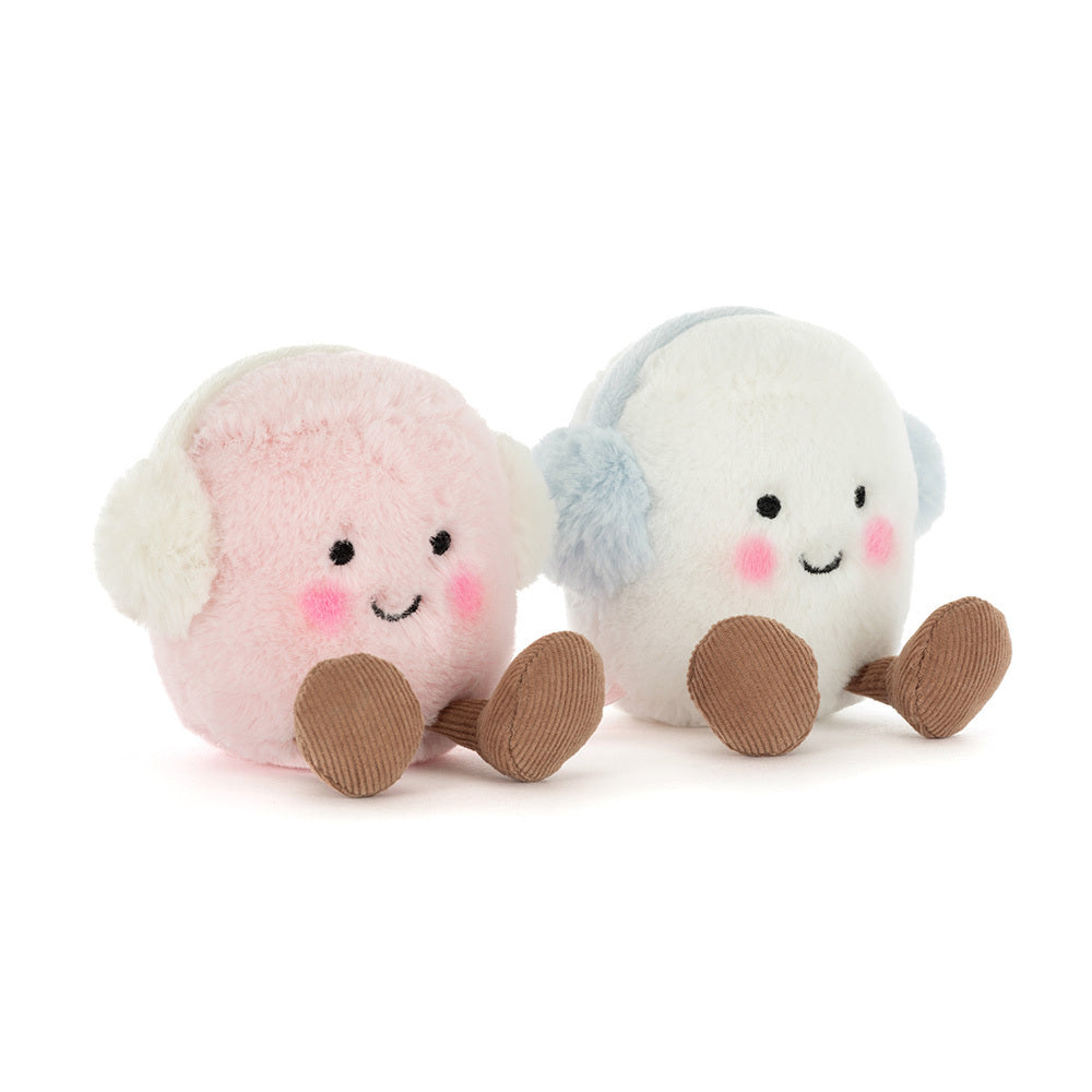 JELLYCAT | AMUSEABLES TOASTIE PINK & WHITE MARSHMALLOWS-Stuffies-JELLYCAT-Coriander