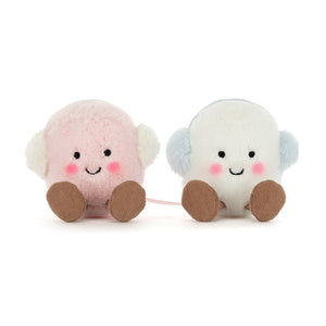 JELLYCAT | AMUSEABLES TOASTIE PINK & WHITE MARSHMALLOWS-Stuffies-JELLYCAT-Coriander