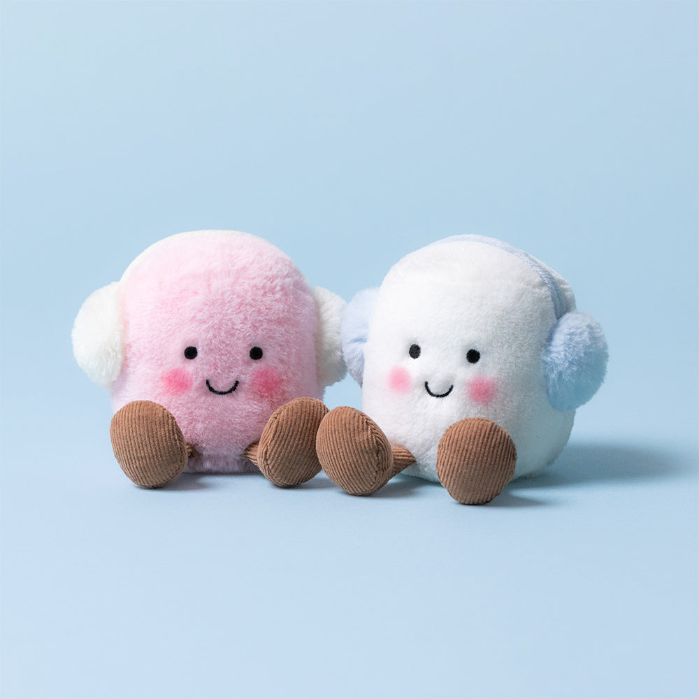 JELLYCAT | AMUSEABLES TOASTIE PINK & WHITE MARSHMALLOWS-Stuffies-JELLYCAT-Coriander
