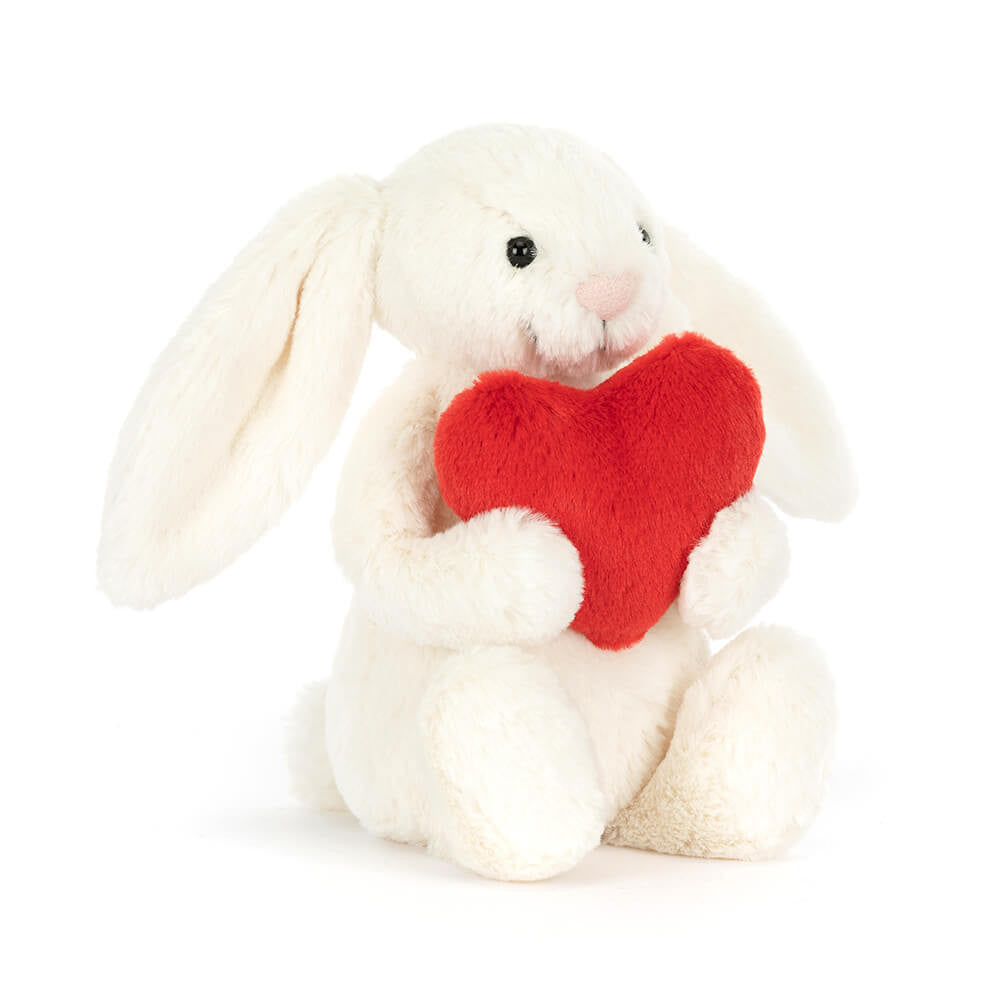 JELLYCAT | BASHFUL RED LOVE HEART BUNNY-Stuffies-JELLYCAT-Coriander