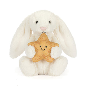 JELLYCAT | CREAM BUNNY WITH STAR-Stuffie-JELLYCAT-Coriander