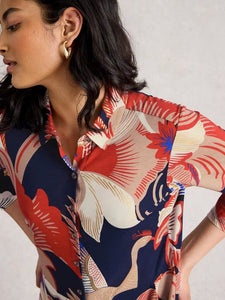 JERSEY DRESS | RUA-Dress-WHITE STUFF-10-RED-MULTI-Coriander