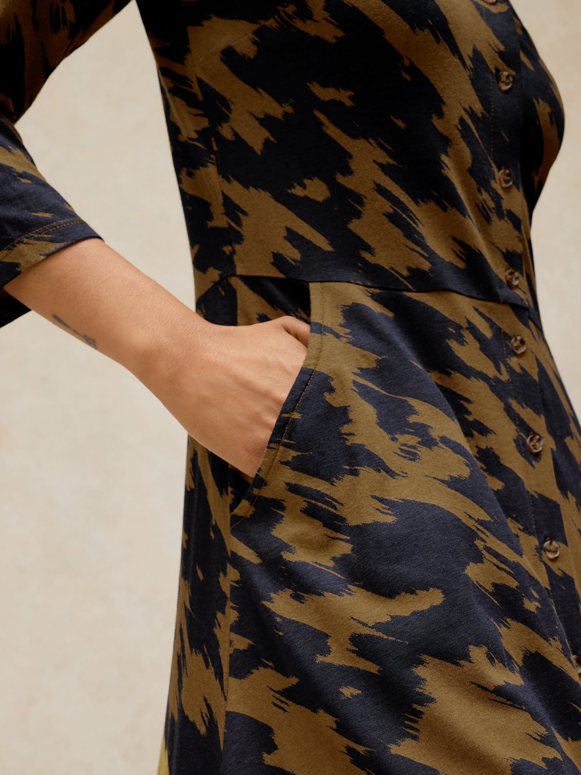 JERSEY DRESS | RUA-Dresses-WHITE STUFF-Coriander