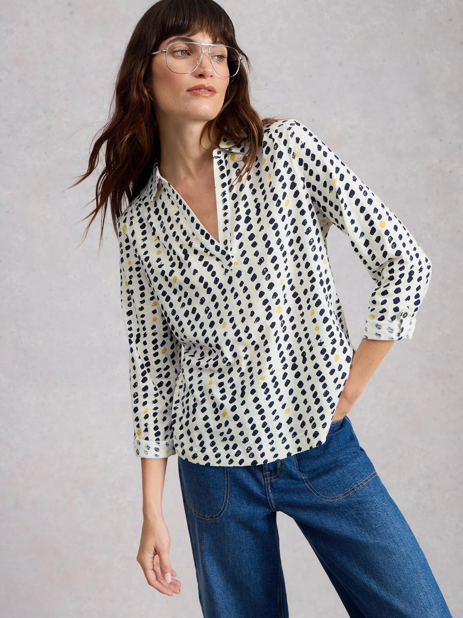 JERSEY SHIRT | ALLIE-Tops-WHITE STUFF-6-IVORY-Coriander