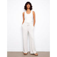 JOGGER PANTS | SOFT SCUBA WIDE LEG-Bottom-CHARLIE B-SMALL-HEATHER GREY-Coriander