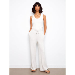 JOGGER PANTS | SOFT SCUBA WIDE LEG-Bottom-CHARLIE B-SMALL-HEATHER GREY-Coriander