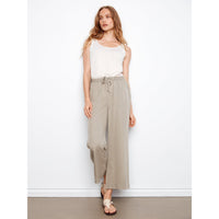 JOGGER PANTS | TENCEL WIDE LEG-Bottom-CHARLIE B-SMALL-SAGE-Coriander