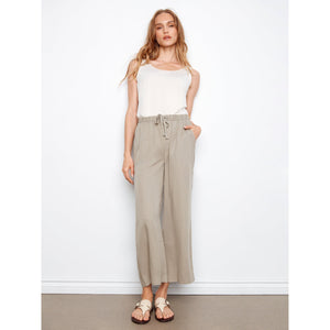 JOGGER PANTS | TENCEL WIDE LEG-Bottom-CHARLIE B-Coriander
