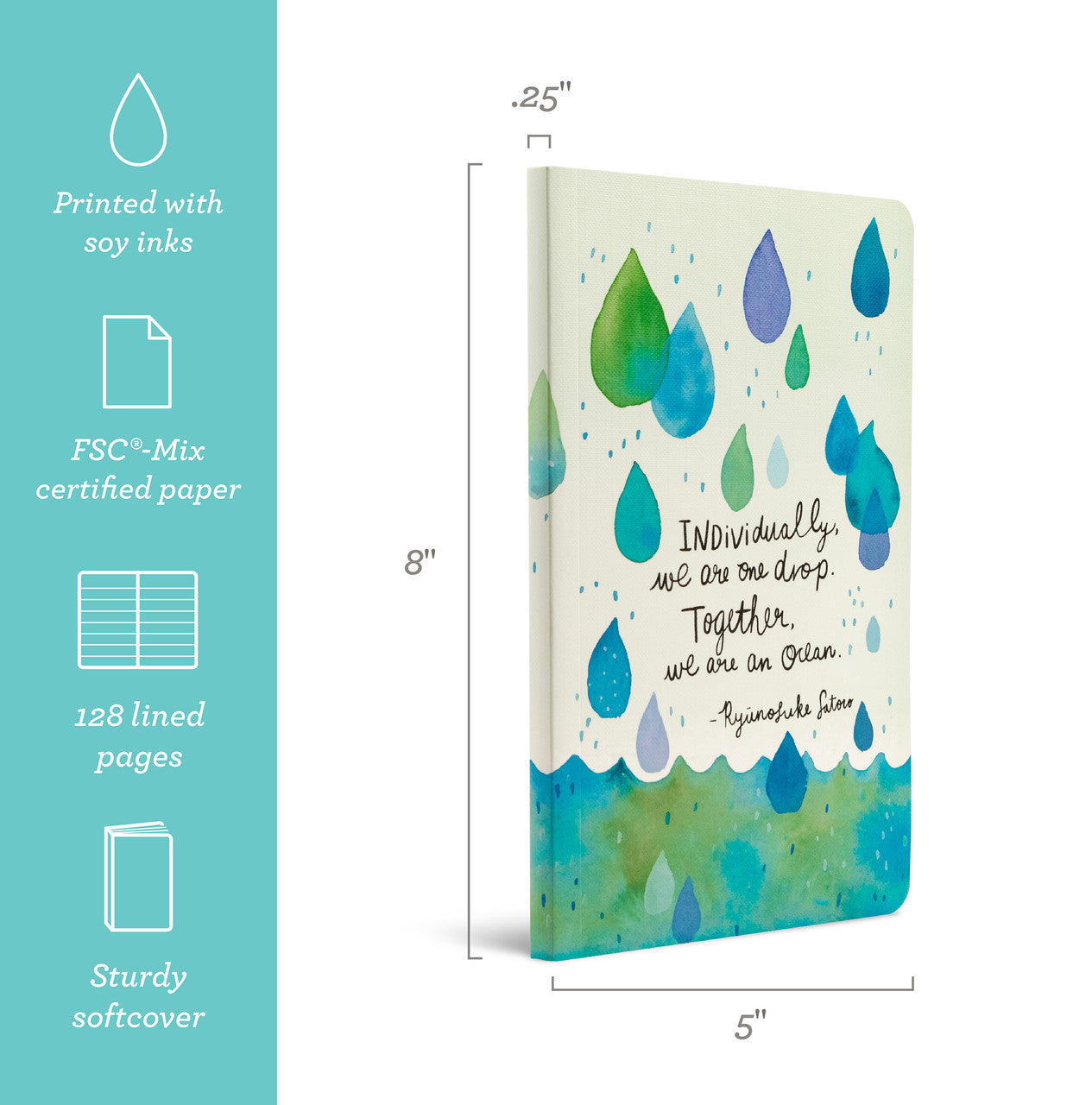JOURNAL | INDIVIDUALLY, WE ARE ONE DROP-Books & Stationery-COMPENDIUM-Coriander