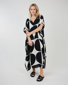 JULIETTE CAFTAN DRESS-Dresses-SHANNON PASSERO-ONE-Black-Coriander