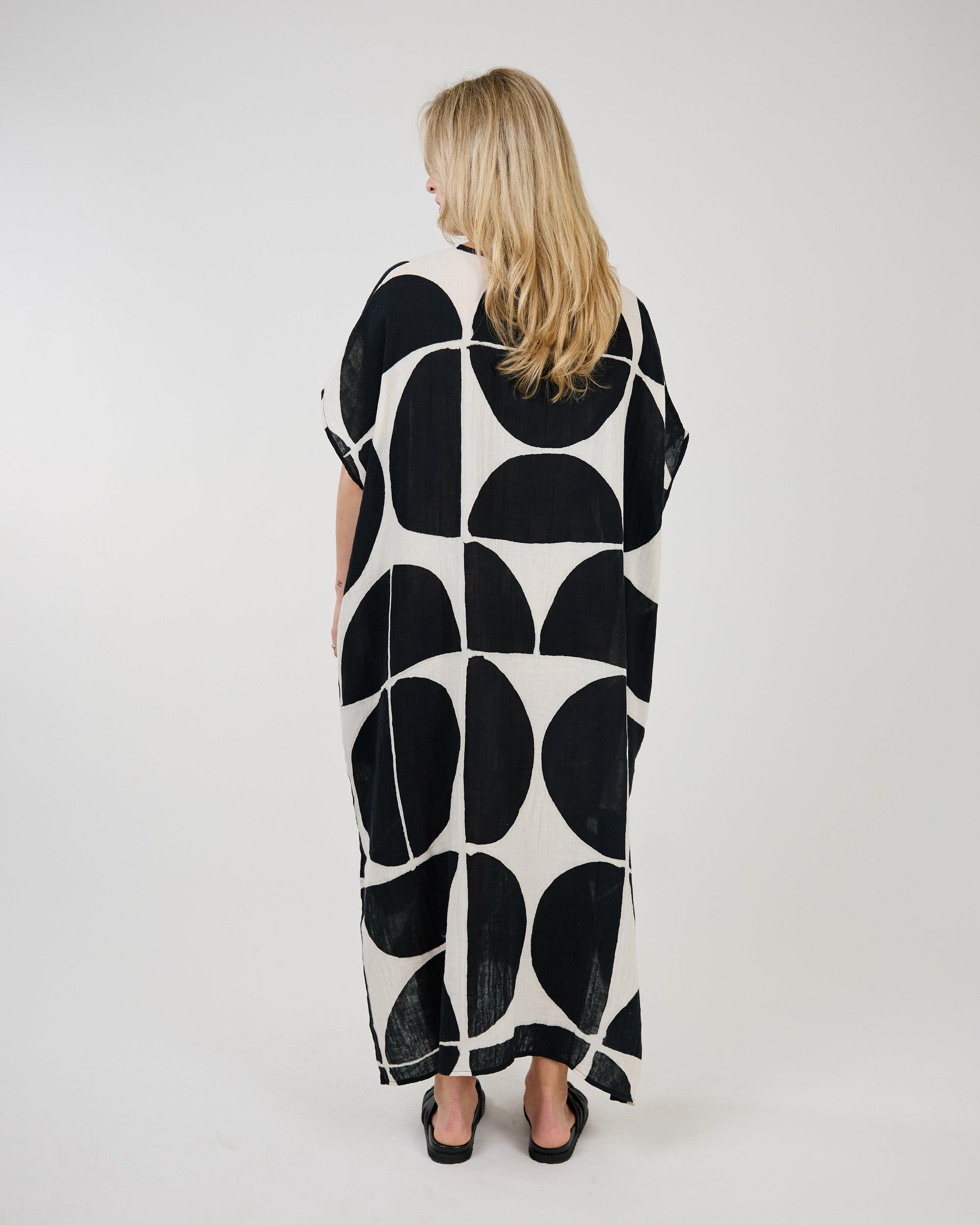 JULIETTE CAFTAN DRESS-Dresses-SHANNON PASSERO-ONE-Black-Coriander