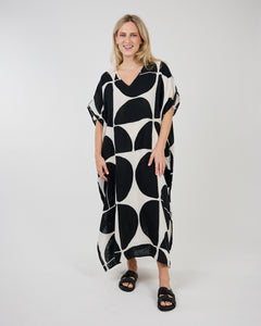 JULIETTE CAFTAN DRESS-Dresses-SHANNON PASSERO-ONE-Black-Coriander