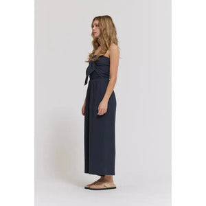 JUMPSUIT | TIE FRONT JUMPSUIT-Bottoms-GRADE AND GATHER-Coriander