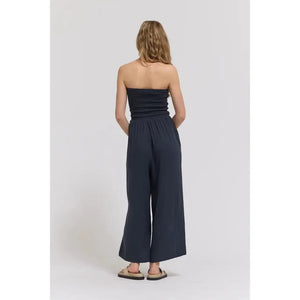 JUMPSUIT | TIE FRONT JUMPSUIT-Bottoms-GRADE AND GATHER-Coriander