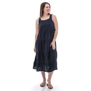 KELFORD TIERED MIDI DRESS-Dress-AVENTURA-Coriander