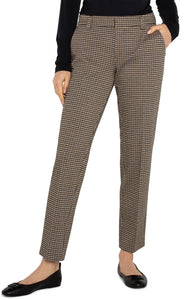 KELSEY TROUSER-Bottoms-LIVERPOOL-4-BLACK-TAN CHECK-Coriander