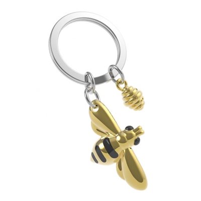 KEYCHAIN | BEE WITH HONEY-Keychain-METALMORPHOSE-Coriander