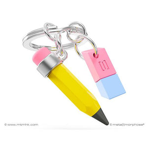 KEYCHAIN | PENCIL AND ERASER-Accessories-METALMORPHOSE-Coriander