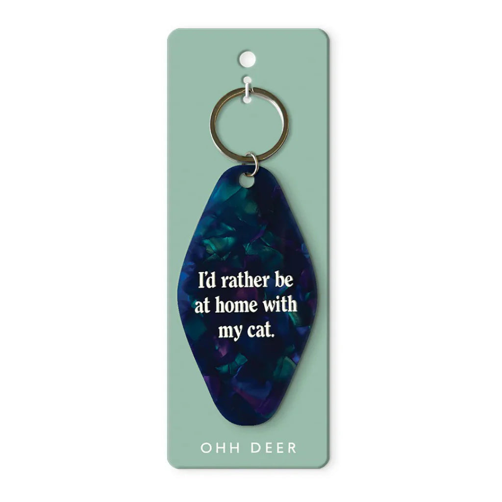 KEYRING | AT HOME WITH MY CAT-Accessories-OHH DEER-Coriander