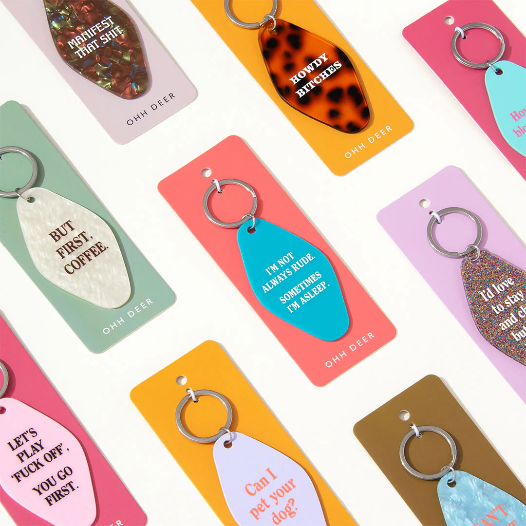 KEYRING | BUT COFFEE FIRST-Accessories-OHH DEER-Coriander