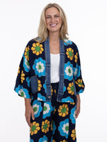 KIMONO CARDIGAN | FLOWER POWER-Jackets & Sweaters-SHANNON PASSERO-ONE-FLOWER POWER-Coriander