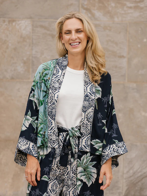 KIMONO CARDIGAN | PALM-Jackets & Sweaters-SHANNON PASSERO-Coriander