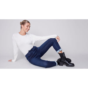 KNIT DENIM JOGGER-Pants-CHARLIE B-Coriander