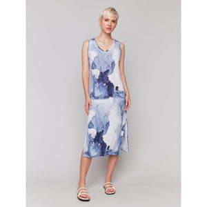 KNIT DRESS | SLEEVELESS PRINTED-Dresses-CHARLIE B-Coriander