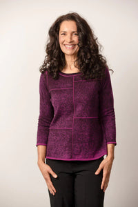 KNIT SEAMED PULLOVER-Sweaters Pullover-HABITAT-XSMALL-WINE-Coriander