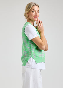 KNIT TANK | TEXTURED-Jackets & Sweaters-ZAKET & PLOVER-Coriander