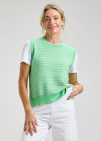 KNIT TANK | TEXTURED-Jackets & Sweaters-ZAKET & PLOVER-SMALL-APPLE-Coriander