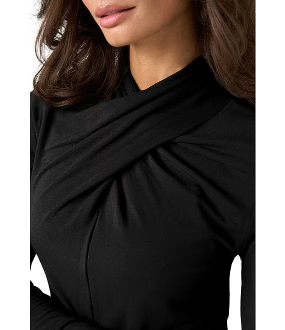 KNIT TOP | WRAP NECK-Top-LIVERPOOL-Coriander