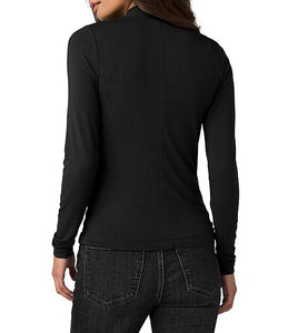 KNIT TOP | WRAP NECK-Top-LIVERPOOL-Coriander