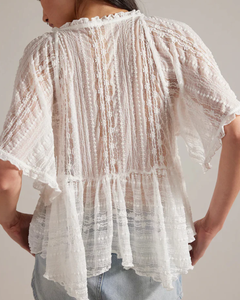 LACE TOP | IN YOUR DREAMS-Top-FREE PEOPLE-Coriander