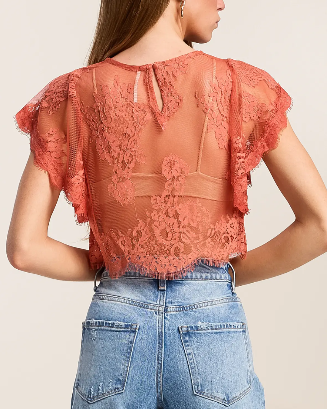 LACE TOP | LUNAR ASH-Tops-FREE PEOPLE-Coriander
