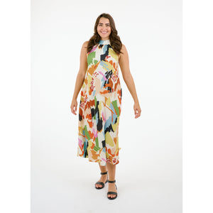 LATANYA DRESS-Dress-SHANNON PASSERO-XSMALL-SPLASH PRINT-Coriander