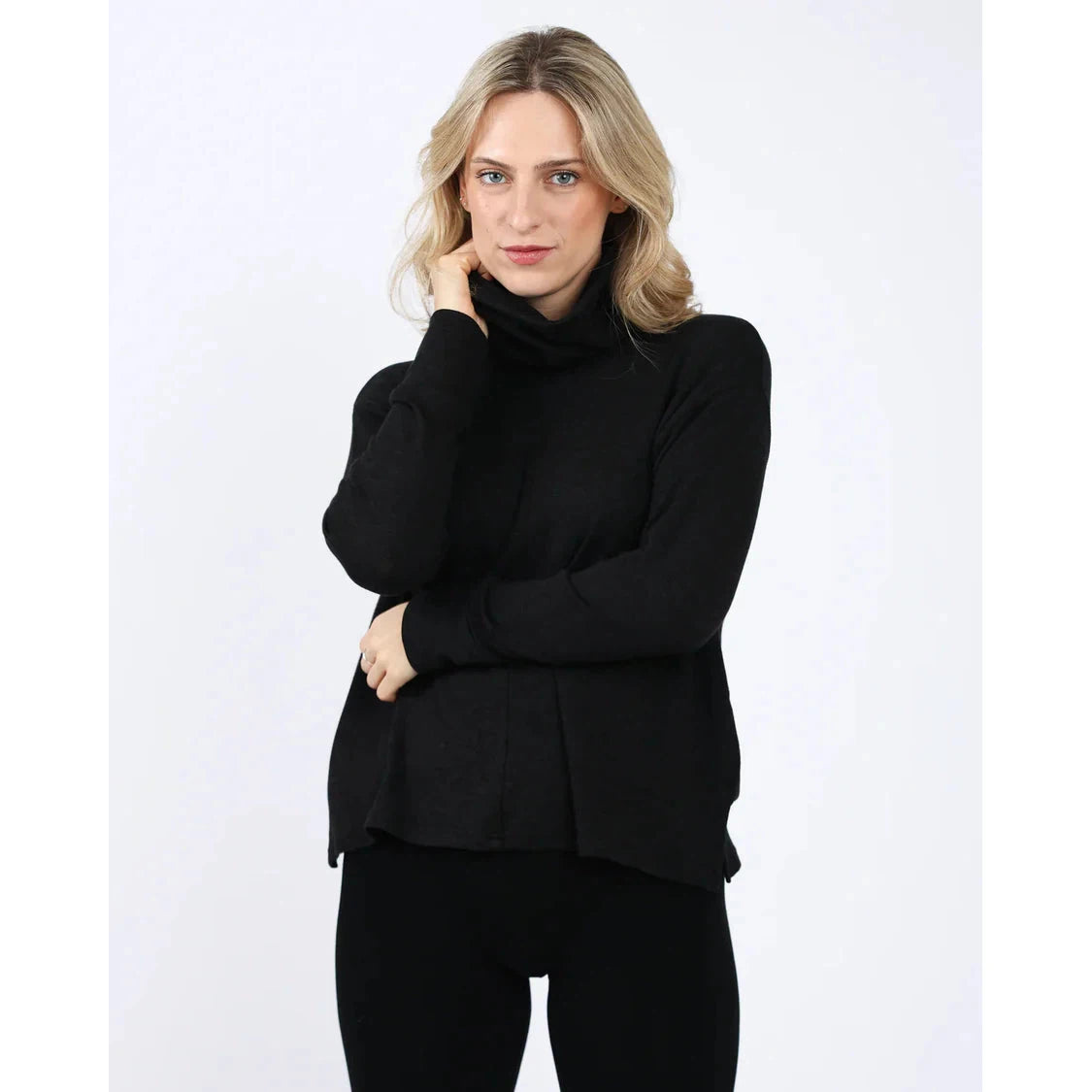 LAVINIA TOP-Tops-SHANNON PASSERO-SMALL-MED-Black-Coriander