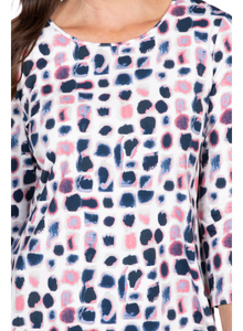 LAYERING TEE | DOT 3/4 SLEEVE-Top-OLIVIA-Coriander