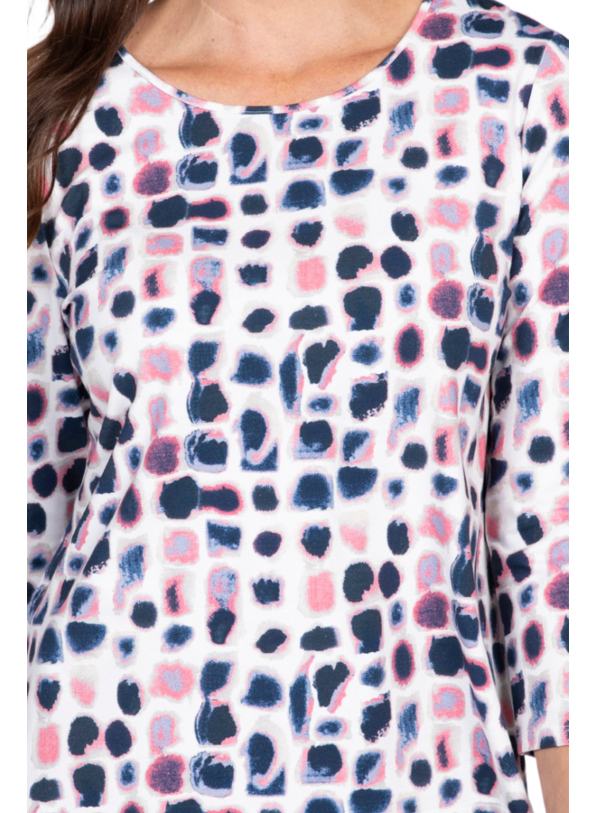 LAYERING TEE | DOT 3/4 SLEEVE-Top-OLIVIA-Coriander