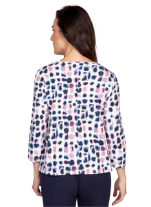 LAYERING TEE | DOT 3/4 SLEEVE-Top-OLIVIA-Coriander
