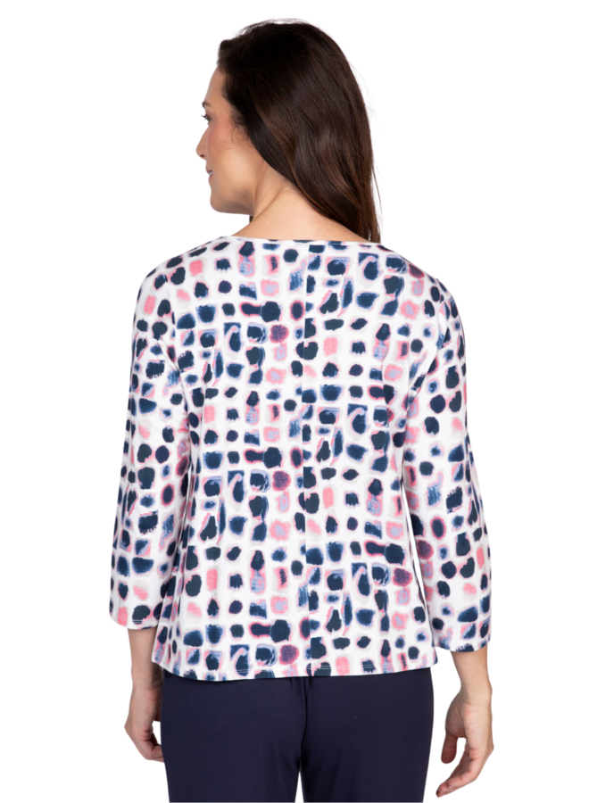 LAYERING TEE | DOT 3/4 SLEEVE-Top-OLIVIA-Coriander
