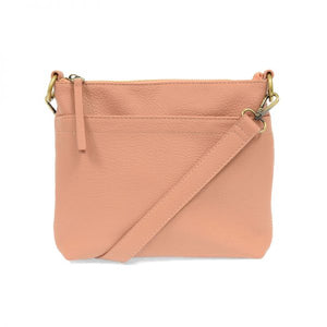 LAYLA VEGAN TOP ZIP CROSSBODY-Purse-JOY SUSAN-BLUSH-Coriander