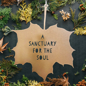 LEAF GARDEN ORNAMENT | A SANCTUARY FOR THE SOUL-Home Decor-A BLACKBIRD SANG-Coriander